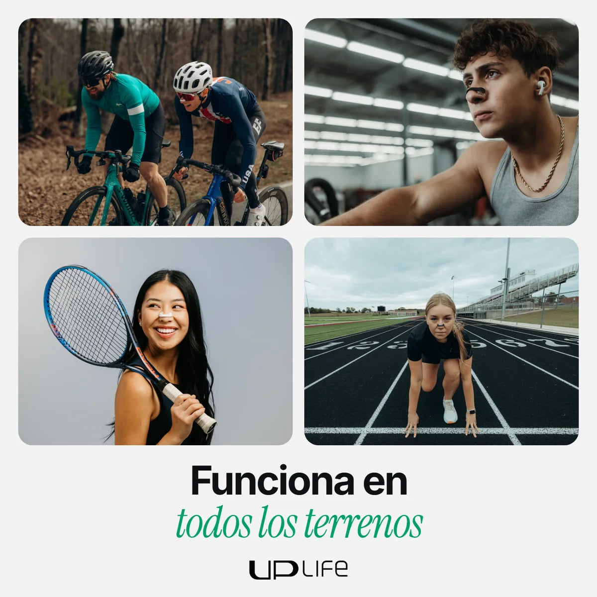 Funciona en todos los terrenos: ciclismo, gym, tenis y running